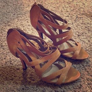 Tan Strapy Heels!